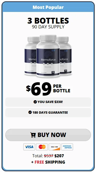 memoforce 3 bottles price