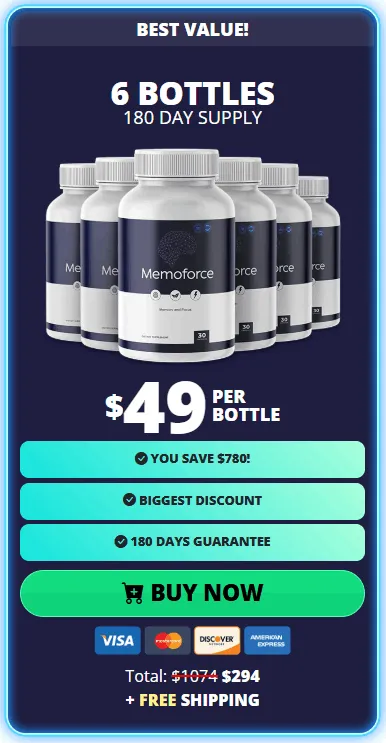 memoforce 6 bottles price